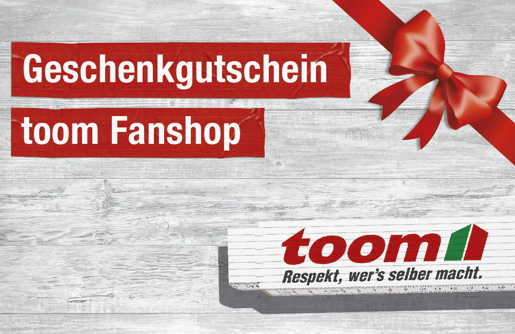 Geschenkgutschein toom Fanshop